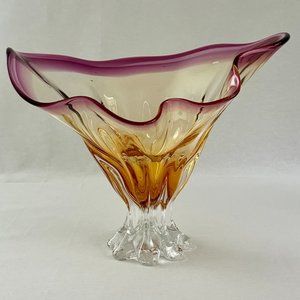 VINTAGE Marigold Carnival Vase